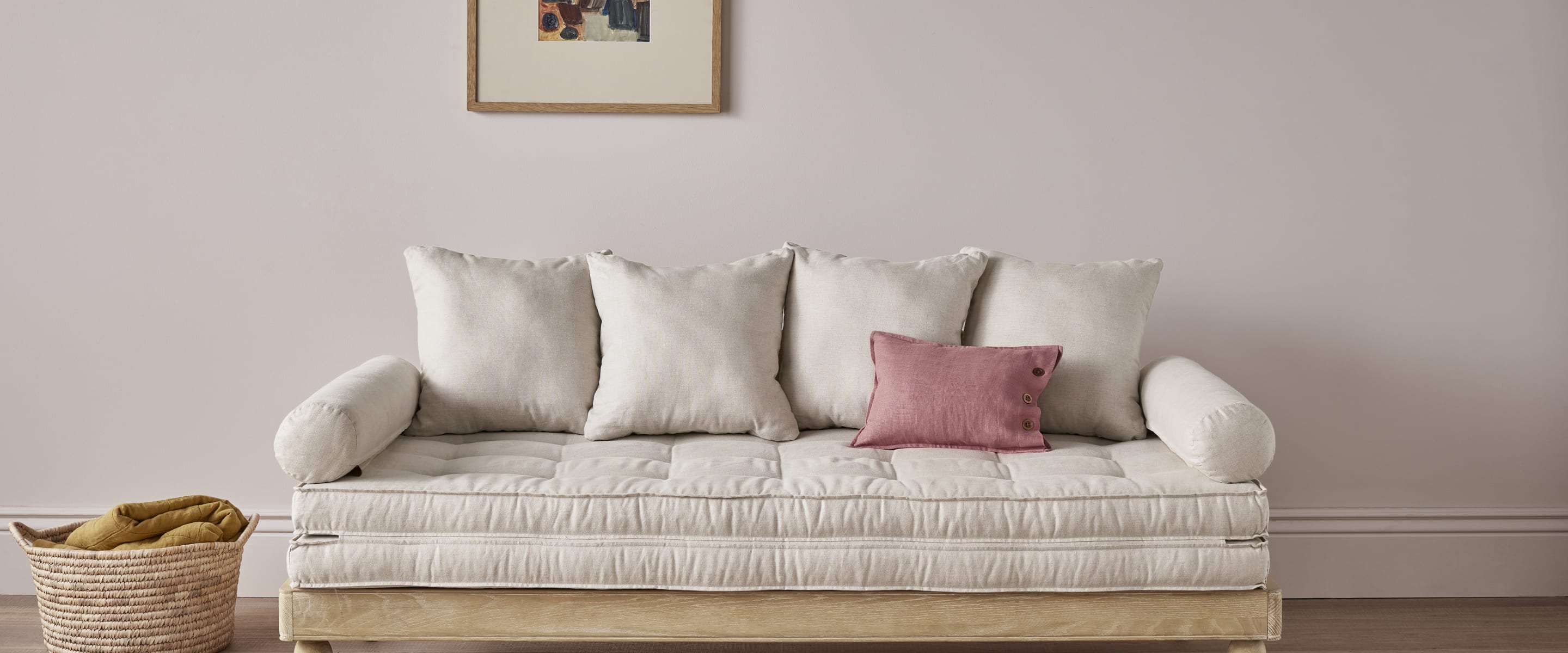 Parley Daybed in Whitewashed Oak | Solid Oak Fold Out Spare Bed | Loaf